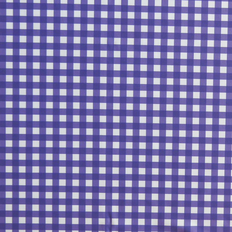 Swim Knit Poly Spandex Gingham Purple