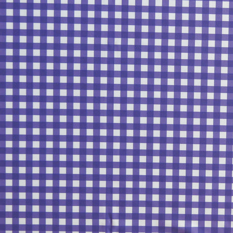 Swim Knit Poly Spandex Gingham Purple
