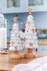 15 Inch Resin Sweets Tree Whimsical Gingerbread Christmas Decorative Centerpiece
