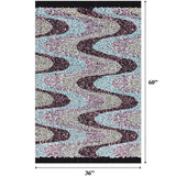 Stretch Velvet Sequin Fabric Blue
