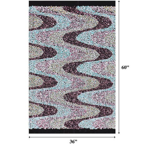 Stretch Velvet Sequin Fabric Blue