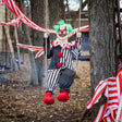 Swinging Chuckles the Clown Animated Prop Halloween Decoration