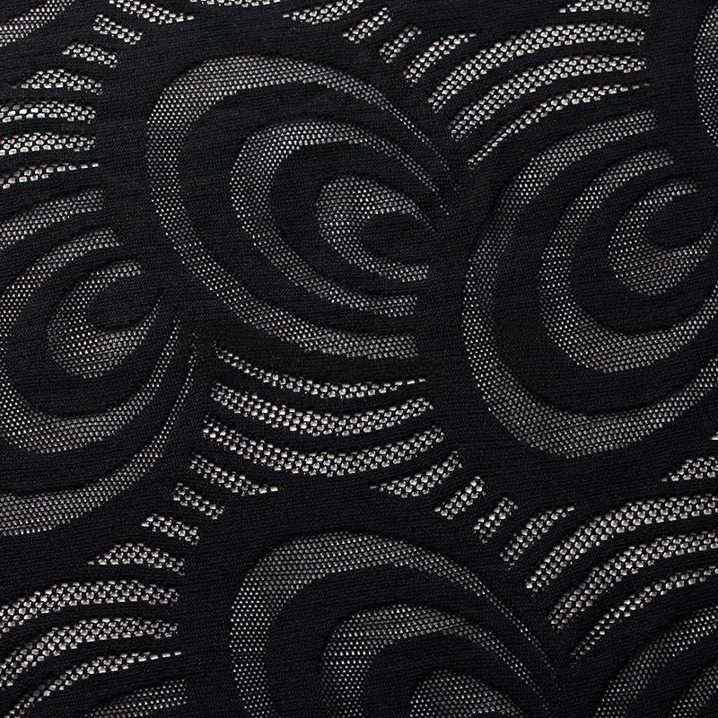 Swirl Lace Nylon Spandex Fabric - 4-Way Stretch, Swirl Pattern, 58/60" Width, 175 GSM, 6 Colorways (1 Yard)