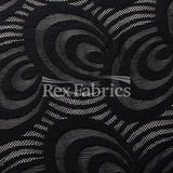 Swirl Lace Nylon Spandex Fabric - 4-Way Stretch, Swirl Pattern, 58/60" Width, 175 GSM, 6 Colorways (1 Yard)