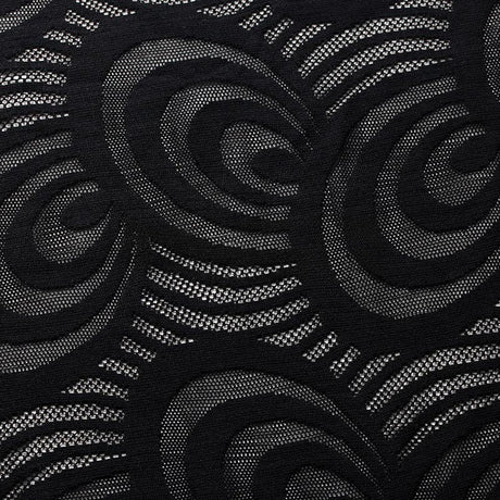Swirl Lace Nylon Spandex Fabric - 4-Way Stretch, Swirl Pattern, 58/60" Width, 175 GSM, 6 Colorways (1 Yard)