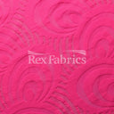 Swirl Lace Nylon Spandex Fabric - 4-Way Stretch, Swirl Pattern, 58/60" Width, 175 GSM, 6 Colorways (1 Yard)