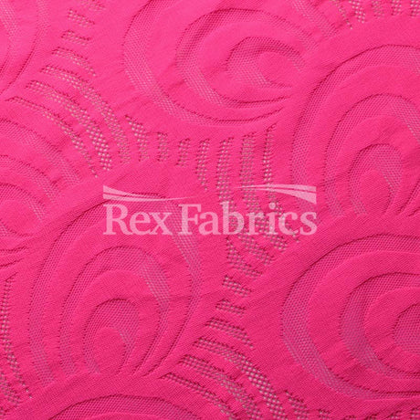 Swirl Lace Nylon Spandex Fabric - 4-Way Stretch, Swirl Pattern, 58/60" Width, 175 GSM, 6 Colorways (1 Yard)