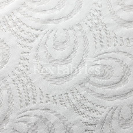 Swirl Lace Nylon Spandex Fabric - 4-Way Stretch, Swirl Pattern, 58/60" Width, 175 GSM, 6 Colorways (1 Yard)