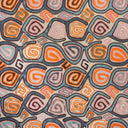 Embroidered Fabric Swirl Serenity Crewel Drapery