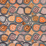 Embroidered Fabric Swirl Serenity Crewel Drapery