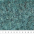 Cotton Wideback Fabric Swirls II Blue Green 108"