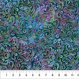 Cotton Wideback Fabric Swirls II Multi Blue 108"