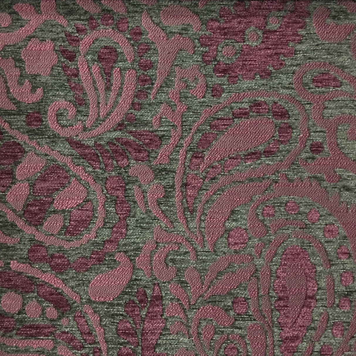 Chenille Upholstery Fabric Sydney Modern Paisley
