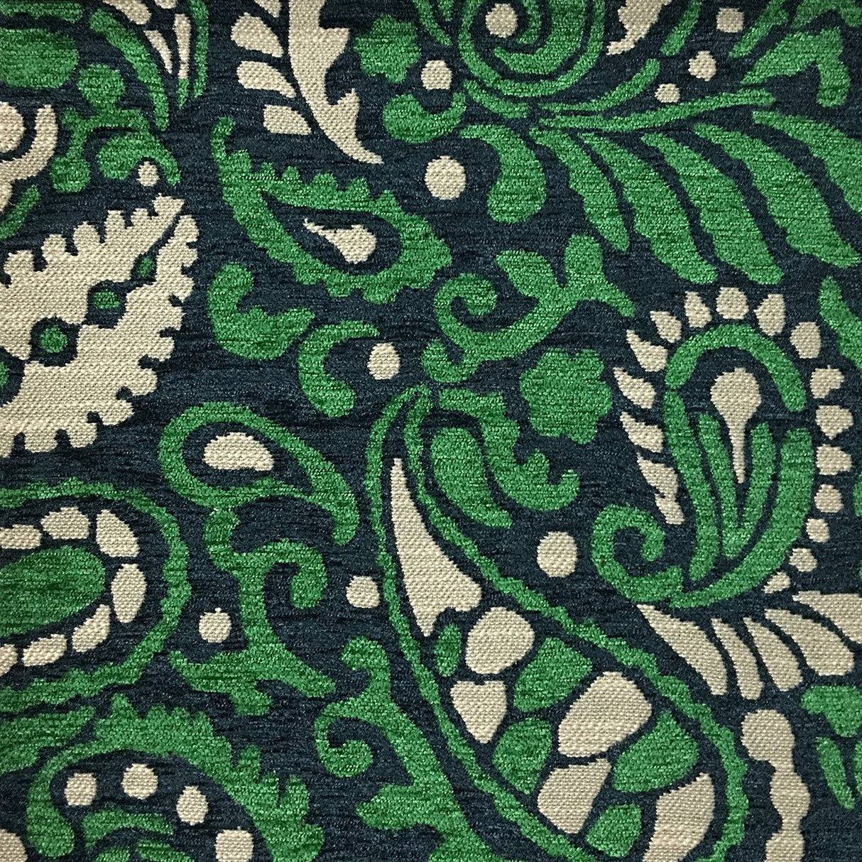 Chenille Upholstery Fabric Sydney Modern Paisley