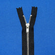Nickel Plated Pants Zipper Fabric - #3 Teeth, Black, 9" Length