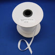 Fine Cotton Edge Tape Cotton Fabric - White, 3/8" Width (100 Yard Roll)