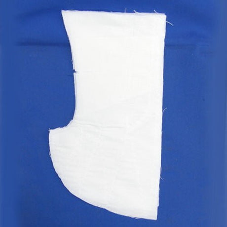 Chest Part In White Hymo Fabric - Front, White, Sizes 38-56