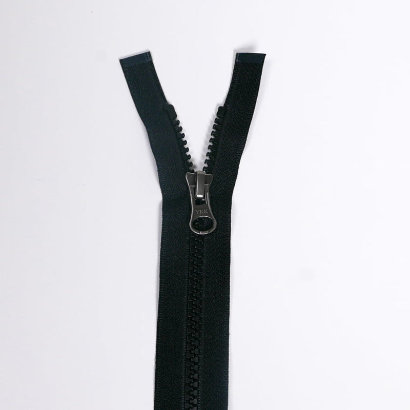 Nylon Coil Separating Jacket Zippers - Nylon Coil Separating Jacket Fabric, Beige, Black, Brown, Burgundy, Gray, Navy, Olive, Red, White, 30" Width