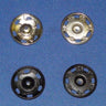 Sew-On Snaps Metal Fabric - Black/Nickel, Size 7/10, 11/16"/3/14"
