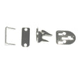 3 Prong Stainless Steel Hooks & Eyes - Pants, Stainless Steel Fabric