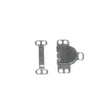 Skirt Hooks And Eyes Fabric - Black, Nickel