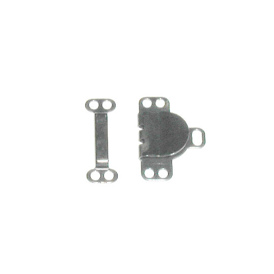 Skirt Hooks And Eyes Fabric - Black, Nickel