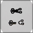 Dress Hooks And Eyes Metal Fastener Fabric - Black, Nickel, Size 0, Size 1, Size 2, Size 3