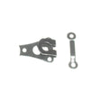 Sew-In Trouser Hooks & Eyes - Black, Nickel