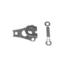 Sew-In Trouser Hooks & Eyes - Black, Nickel