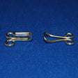 Jumbo Hooks And Eyes #11 Nickel Fabric - Nickel, 5/8" Length, 1/2" Width (1 Gross)
