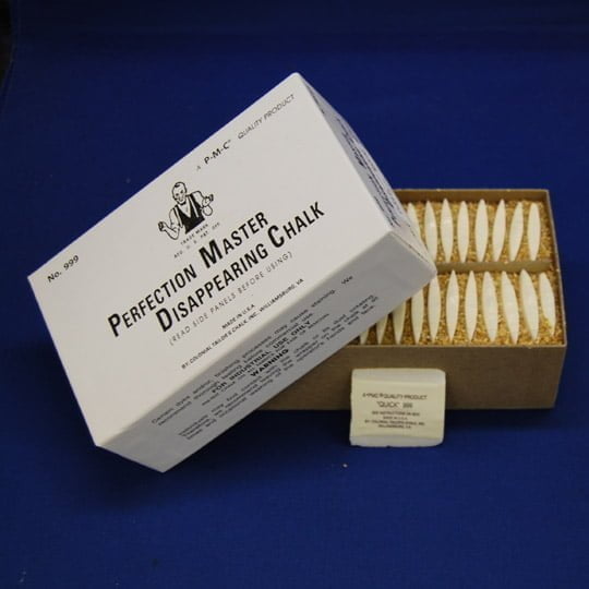 Perfection Master Disappearing Chalk Fabric - Chalk, Box Of 36 Pieces