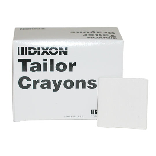 Dixon Tailor's Crayon Chalk Fabric - Red, Yellow (24 Pieces Per Box)