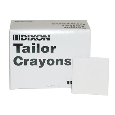 Dixon Tailor's Crayon Chalk Fabric - Red, Yellow (24 Pieces Per Box)