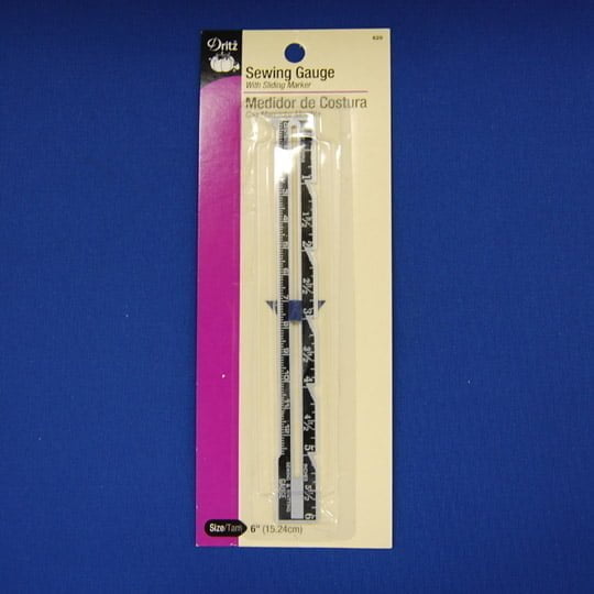 Sewing Gauge Metal Fabric - Sliding Marker