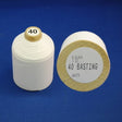 Glazed White Cotton Basting Thread - White, Thread