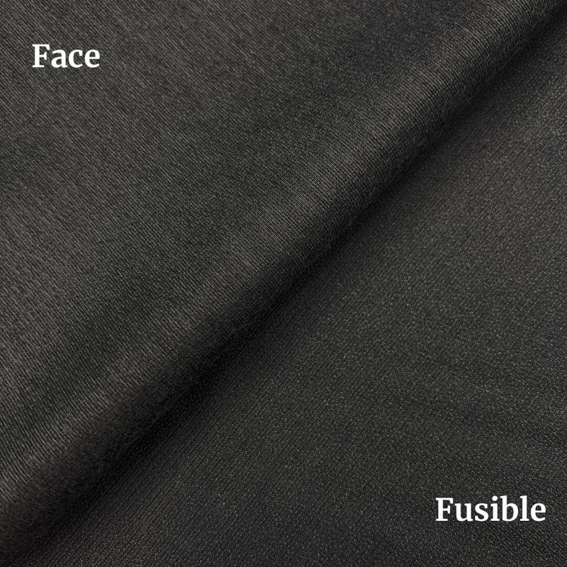 Soft Fusible Hymo Fabric - Charcoal, 60" Width (1 Yard)