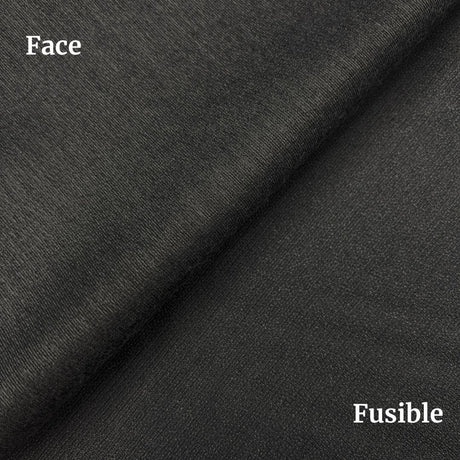Soft Fusible Hymo Fabric - Charcoal, 60" Width (1 Yard)