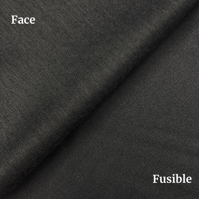 Soft Fusible Hymo Fabric - Charcoal, 60" Width (1 Yard)