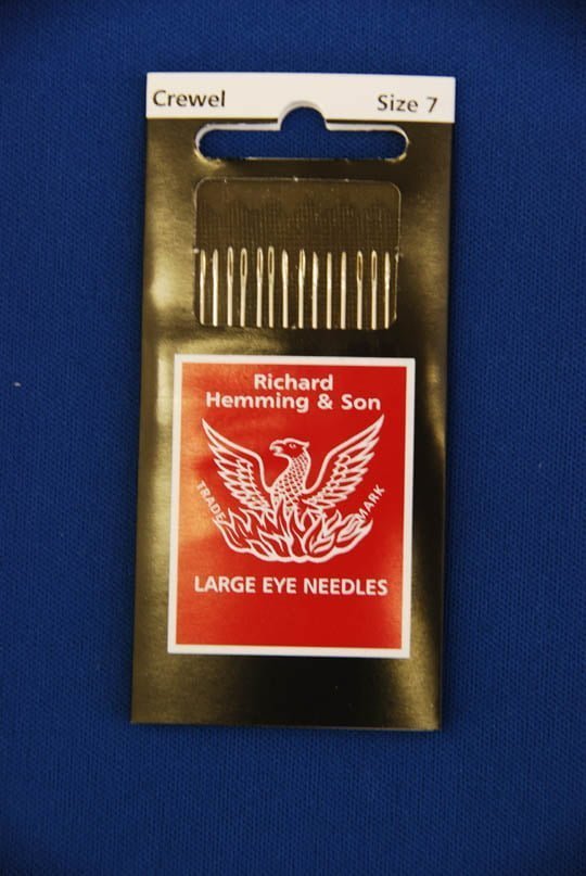 Crewel Hand Needles - Embroidery Needles, Sizes 6/7/8
