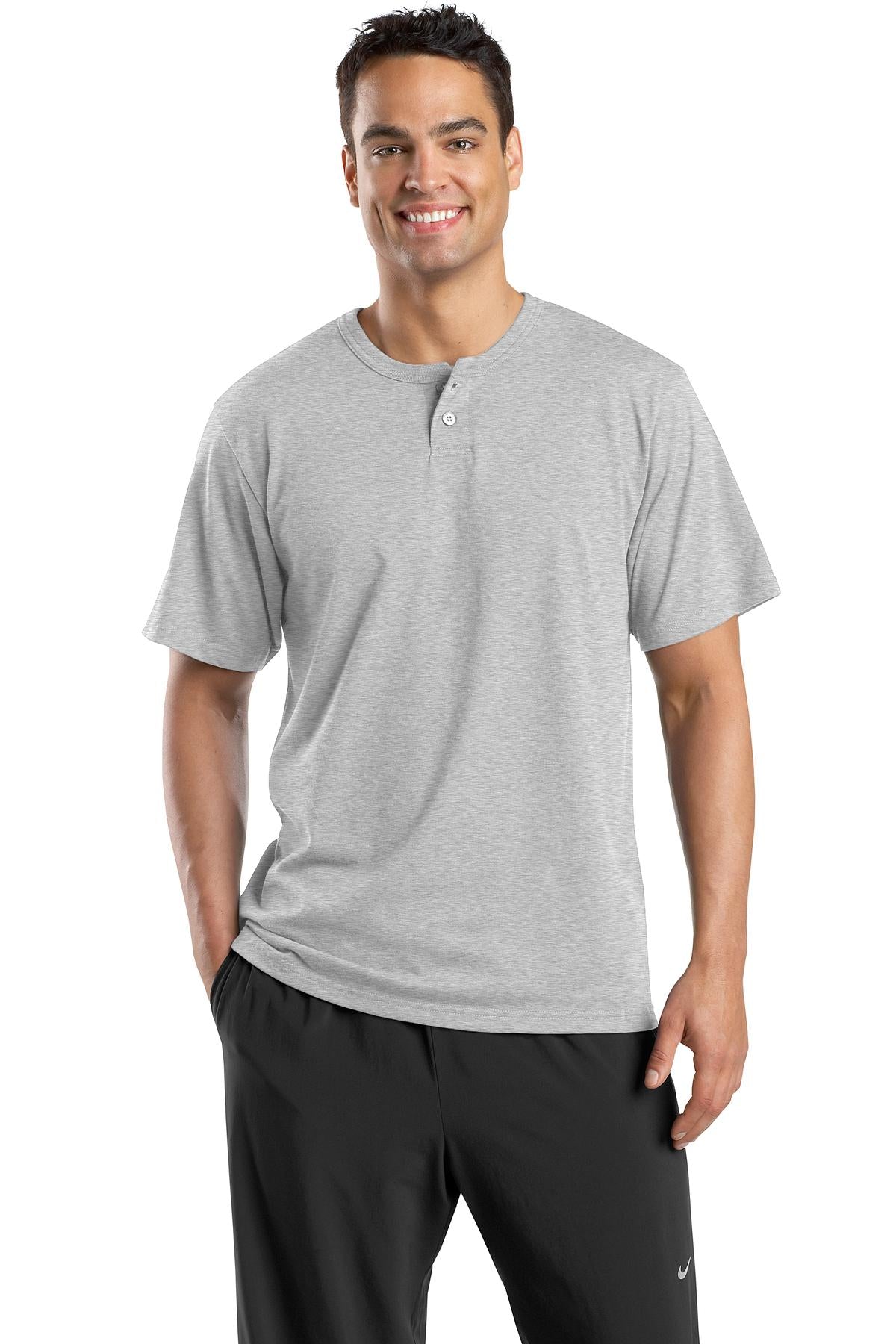 DISCONTINUED Sport-Tek® Short Sleeve Henley