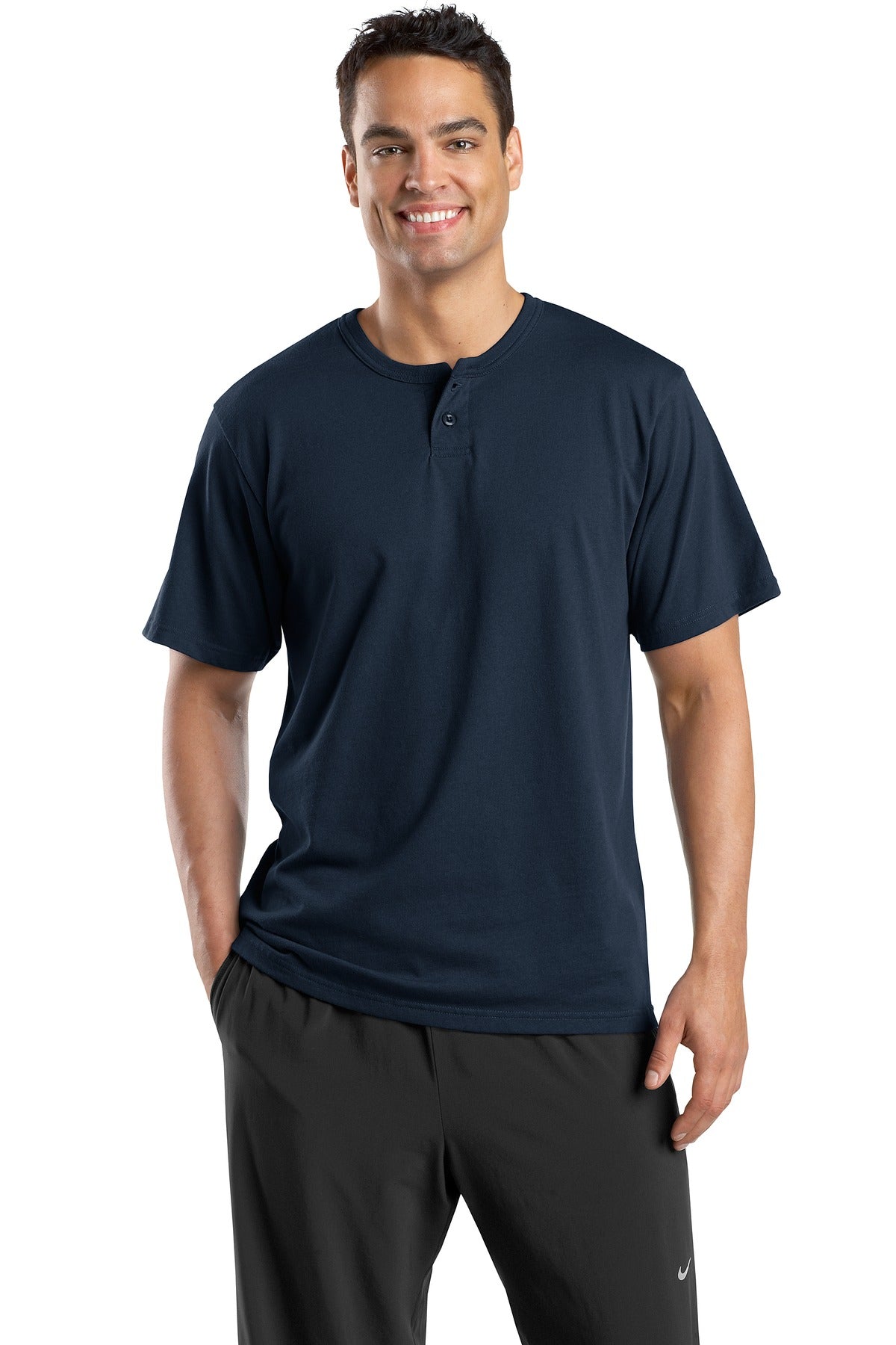 DISCONTINUED Sport-Tek® Short Sleeve Henley