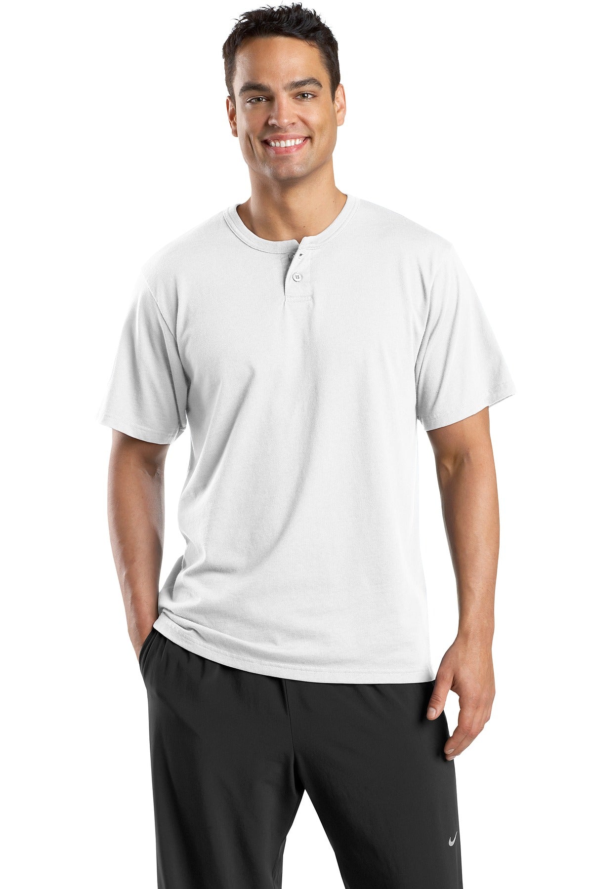 DISCONTINUED Sport-Tek® Short Sleeve Henley