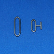 Bow Tie T Bar & Slide Metal Fabric - Tuxedo Supplies