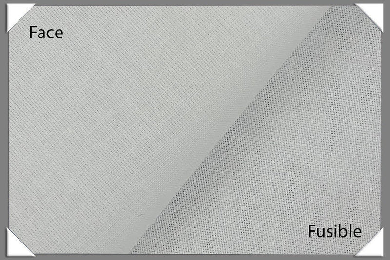 100 Percent Cotton Woven Fusible Interfacing Fabric - White, 60" Wide (1 Yard)