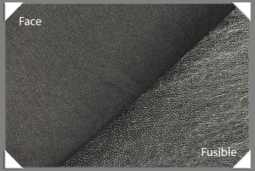 100 Percent Cotton Woven Fusible Interfacing Fabric - Black, 60" Width (1 Yard)