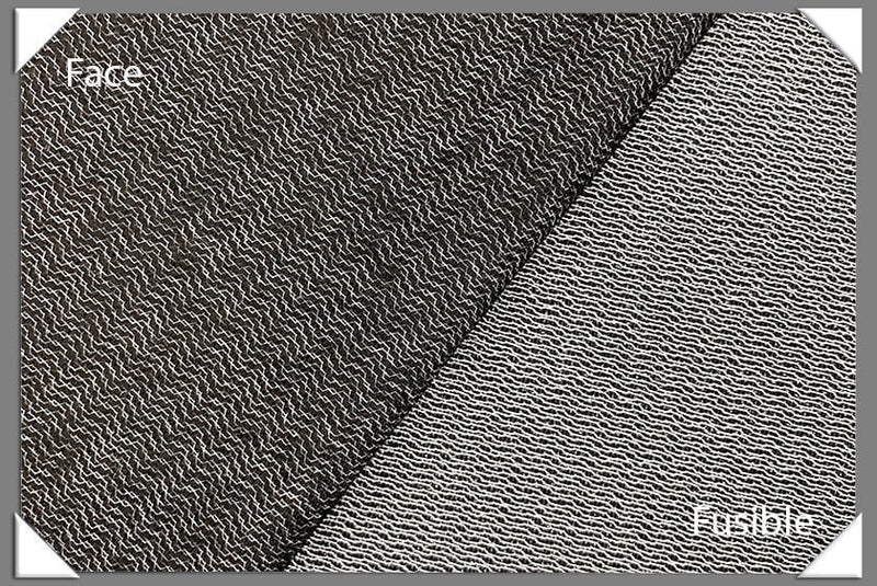 Heavy Weight Armo Weft Fusible Interfacing Black - 100 Percent Polyester Fabric - Black, 60" Width