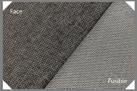 Heavy Weight Armo Weft Fusible Interfacing Black - 100 Percent Polyester Fabric - Black, 60" Width