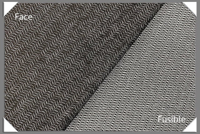 Heavy Weight Armo Weft Fusible Interfacing Black - 100 Percent Polyester Fabric - Black, 60" Width