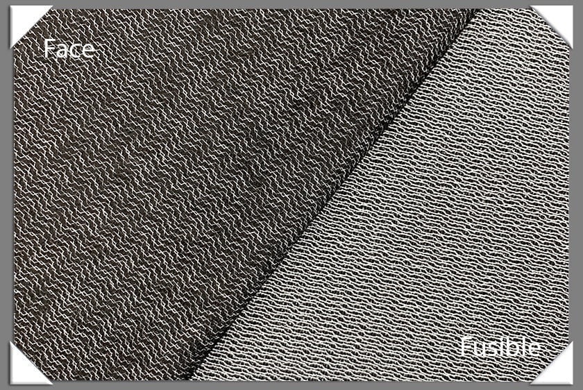 Armo Weft Fusible Rayon/Polyester Fabric - Black, Weft Insertion, 60" Width