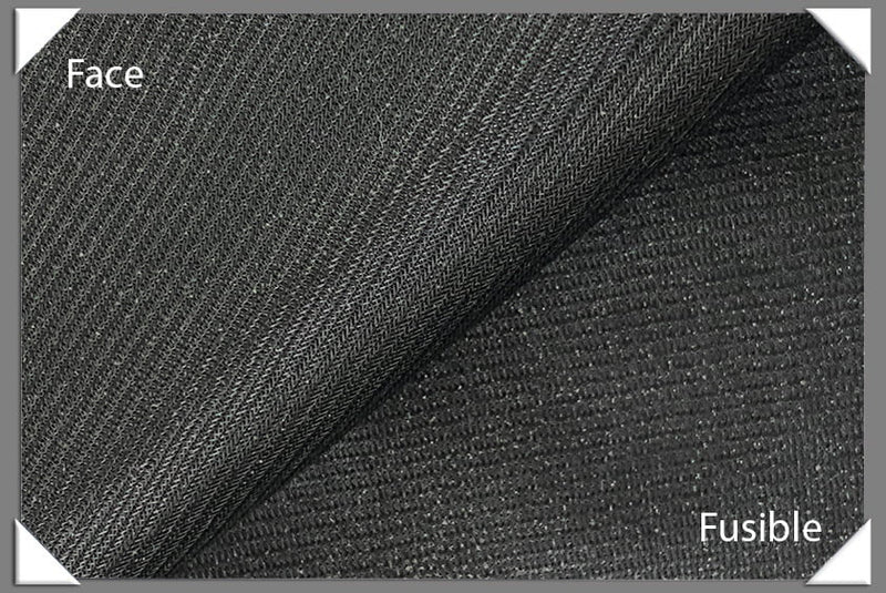 Tricot Fusible Knit Interfacing - Polyester Knit Fabric - Black, White, 60" Width